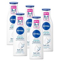 니베아 익스프레스 하이드레이션 바디로션 수분크림 48H 250ml Nivea Express Hydration Body Lotion, 5개