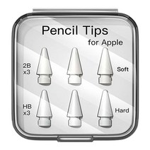 셀리코 애플펜슬 전용 교체 펜촉 6개입 1팩 2B HB 종이질감 강화유리 기능성, HB ( 6 )