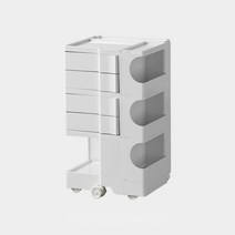 바퀴 달린 B 라인 케비넷 사물함 이동식 카트 다용도 3단, D