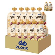 매일유업 맘마밀 안심이유식 6개월 3종 (총12개), 사과퓨레10+맛보기(단호박1+바나나1), 100g, 1세트