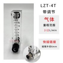 면적식유량계 로타미터 고정밀 플랜지 순간 눈금자 미니 소형 부유식 패널 로터 유리, 가스 1ㅡ12L min