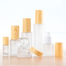 원목무늬 스프레이 크림 유리 화장품 소분 공병 모음, 펌핑_불투명용기(30ml), 1개