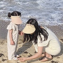 미미샵 엄마랑 아이랑 썬캡 아동 성인 여름 모자 (6컬러) 바캉스 성인 커플 아이랑 맘커플 모자 라피아