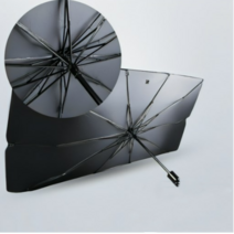 별빛 차량용 자동차 햇빛가리개 차량햇빛가리개 우산 앞유리 썬블록우산, 소형, 1개