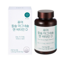 네츄럴굿띵스 퓨어 칼슘 마그네슘 앤 비타민D, 1개, 90정