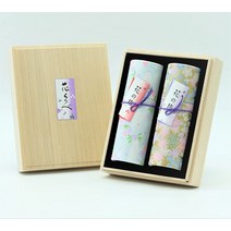 [상중 어무무용][후회의 인사문 첨부]고급 오동나무 상자 들어가 연기가 적은 미연선 향향 꽃 쿠라베 2종향(벚꽃과 홍매화의 향기)