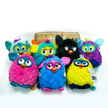 귀여운 애니메이션 피규어 애완 동물 Furby 올빼미 봉제 키 체인 펜던트 10cm 귀여운 카와이 플러시 인형 완구 어린이 선물, C