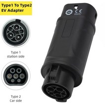 전기차 충전기 가정용 완속 충전 케이블 16A 220V 비상용 휴대용 이동형 어댑터, 유형1  유형2 32a, 1개