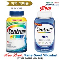 센트룸 남성 포맨 종합비타민 250정 Centrum men 250 tablets, 센트룸 포맨 250정