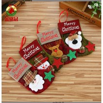 PKFARM 1+1 고급 Merry Christmas 따뜻한 겨울감성 인테리어 양말주머니 장식 데코 소품, 1Pcs+1Pcs, 눈사람