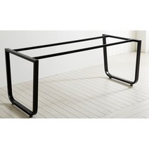 조립형 식탁/테이블 맞춤제작용 철제 프레임(120cm) 부엌 목재 클래식 우드, 1200각진프레임