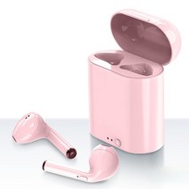 차이팟 가성비 I7 미니 무선 블루투스 이어폰 5.0 스테레오 버드 헤드셋 스포츠 xiaomi 모든 전화 박스 포, 05 분홍색, 05 분홍색