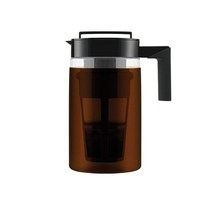 콜드브루 메이커 Saintgace 여행 물병 필터 900ml 스포츠 콜드 브루 아이스 밀폐 씰 실리콘 핸들 커피 주전자 드롭 선박, 임의의 색상