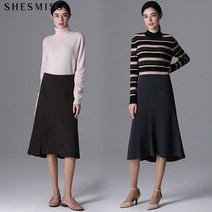 [쉬즈미스(SHESMISS)] 라인 플레어 스커트 (택가격 198000원)