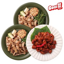 고기얌 대구 훈제납작막창 200g*2팩+직화불막창 200g*1팩+된장소스 100g 양념돼지막창 막창구이, 1세트