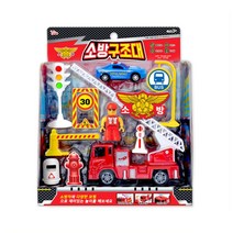119 소방관 역할놀이 소방차 피규어 풀세트 단체선물 감각발달 Firefighter 조카 남아