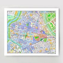 영등포구 영등포 문래지역 종합 지번지도 105cm x 75cm SE, 1.종이코팅