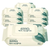 크리넥스 에코그린 물티슈 70매x10팩, 70매, 10개