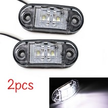 LED 사이드 마커 조명 12V24V 자동차 외부 경고 테일 라이트 자동 트레일러 트럭 램프 화이트 색상 2 개