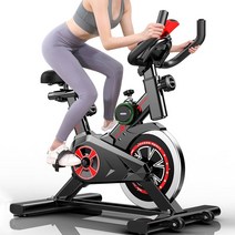 고급스러운 가정용 실내 자전거 다이어트 스피닝자전거 운동 헬스 바이크, 화이트