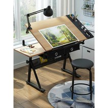 드로잉책상 미술 그림 거치대 아티스트 이젤 테이블, E