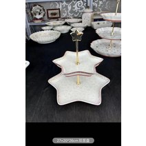회접시 독일 V Bao 식기 크리스마스 비스킷 접시 직사각형 머그잔 샐러드, [15] 27cm-20cm-26
