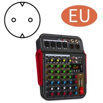 무선 6 채널 오디오 믹서 휴대용 사운드 믹싱 콘솔 USB 인터페이스 컴퓨터 입력 48V 팬텀 모니터 녹음, 02 MG6-EU