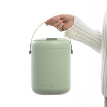 빨래삶는통 휴대용 세탁기 2.8l 12w 양방향 웨이브 휠 모터 미니 와셔 양말 속옷 블루레이 항균 버킷, 초록, DKK