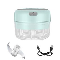 마늘까는기계 은행 탈피기 100/250mL 미니 전기 마늘 쵸퍼 야채 칠리 고기 생강 사수 기계 튼튼한 내구성 U, 02 Green 100ML_01 3 1
