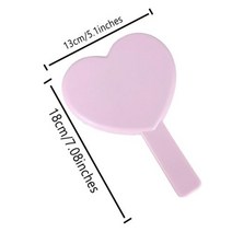 휴대용손거울 도매 메이크업 거울 손 개최 광장 사용자 정의 로고 매일 핑크블랙화이트 작은, style9+10pcs with logo