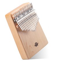 HLURU 17 키 C 조정 엄지 피아노 나무 MBIRA 하단 구멍 마호가니 초보자를위한 악기, CHINA|Maple