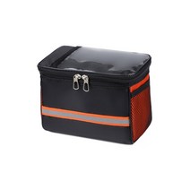 자전거 가방 용품 사이클링 양면 후면 랙 30l 2 in 1 camotrunk 산악 도로 테일 시트 파니에 팩 수하물 캐리어, 핸들바 백-주황색