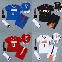 NBA 클럽팀 프린팅 반팔 아동 청소년 농구유니폼 B052