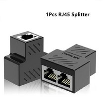 1Pc 1 ~ 2 가지 방법 RJ45 이더넷 LAN 네트워크 분배기 이중 어댑터 포트 커플러 커넥터 연장 어댑터 플러, 01 1Pcs