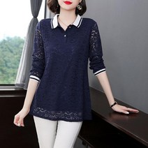 라오농 여성 가을 카라 미시 카라 롱 블라우스 미시옷 40대 5 +KIE06X