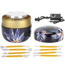 토련기 도예공방 가정용 전동 도예 공예 공방 체험 도자기 빚는 기계 분말소분기 주파수변환기 도자기가마 열프레스기 국소배기장치 진공 도자기전기가마 정량충진기 30W 포터 휠 미니 전, 1 건, 영국 플러그 색상 1