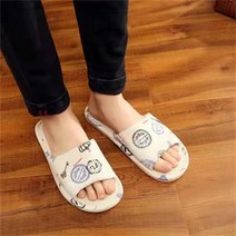 슬리퍼 여성 봄과 가을 면화 린넨 실내 홈 사계절 연인 직물 바닥 남성 여름 미끄럼 방지