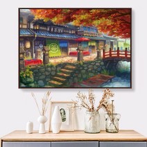 세계명화 DIY 보석십자수 프린트 DMC 자수 십자수 세트 세계명화 유화-96206, 9CT 정밀 프린팅 이집트 면실 108X77cm