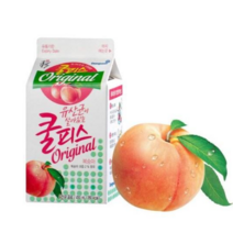 [종이팩] 쿨피스 복숭아 450ml X 28개