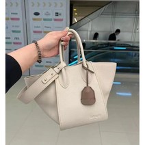 여성 리얼 소가죽 토트앤 숄더백 버킷백 해먹백 오피스룩 스퀘어 수납가방 코디백 브라운 아이보리