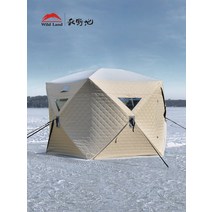 빙어 낚시 텐트 얼음낚시 가을 필드 따뜻하고 방한 특수 두꺼운 집 방풍 야외 캠핑 장비, 라이트 그레이(아우터 텐트 1장)