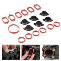 Bmw m57 소용돌이 블랭크 플랩 수리 용 6x33mm 자동 교체 부품 흡기 가스켓 키 삭제 키트127974, Black