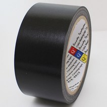 Q 보양 테이프(블랙) / 만능마스킹/길이-25M/편직원단, (블랙)  48mm  X 25M