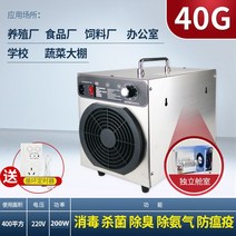 오존소독기 오존발생기 사육장 공장 농장 소독 탈취, 40g 업그레이드