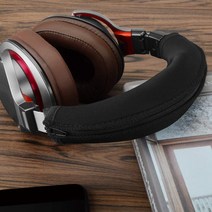 Lopbinte Audio-Technica ATH-MSR7 귀마개 낯선 아내 M50X M40X SX1 이어폰 슬리브 스폰지 액세서리 OPP 가방 포장에 적합한 검정색 1개 + 천