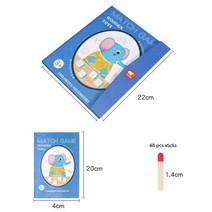 치매예방 토이 1 세트 학습 교육 장난감 48 pcs 생각 일치 논리 훈련 개발 장난감, 몬테소리 장난감