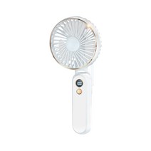 다렌 사일런트 USB 매직 미니선풍기 탁상용 접이형 보조배터리겸용, 10000mAh, 화이트