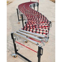 자바라 컨베이어 롤러 택배 상하차 레일 벨트, 100cm