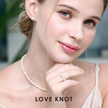 (러브넛) 18K 골드 천연 담수진주 6mm 비드 목걸이 NG-1007-Y8
