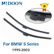 MIDOON 와이퍼 프론트 블레이드 BMW 5 시리즈 E39 525i 528i 530i 540i M5 용 윈드 스크린 앞 유리 창 26 인치 22, [02] Right hand drive, [01] 2 pcs